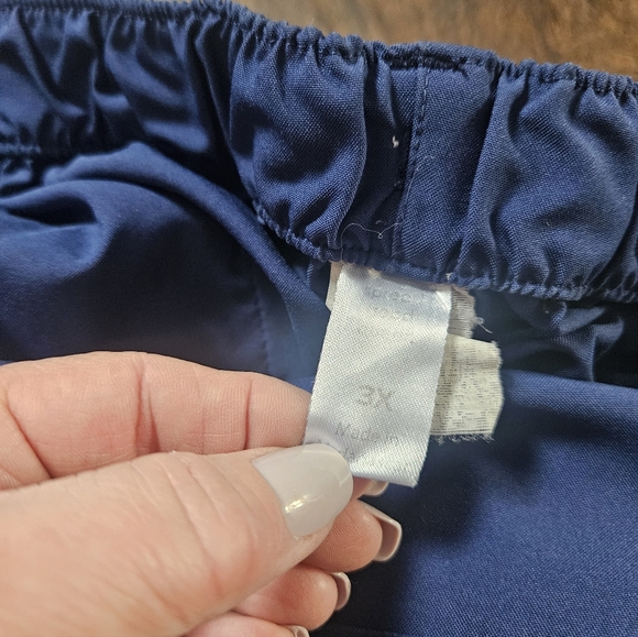 WonderWink Plus Scrub Pants Sz 3x 22 24 Navy Blue #5355.    26b - Picture 2 of 2